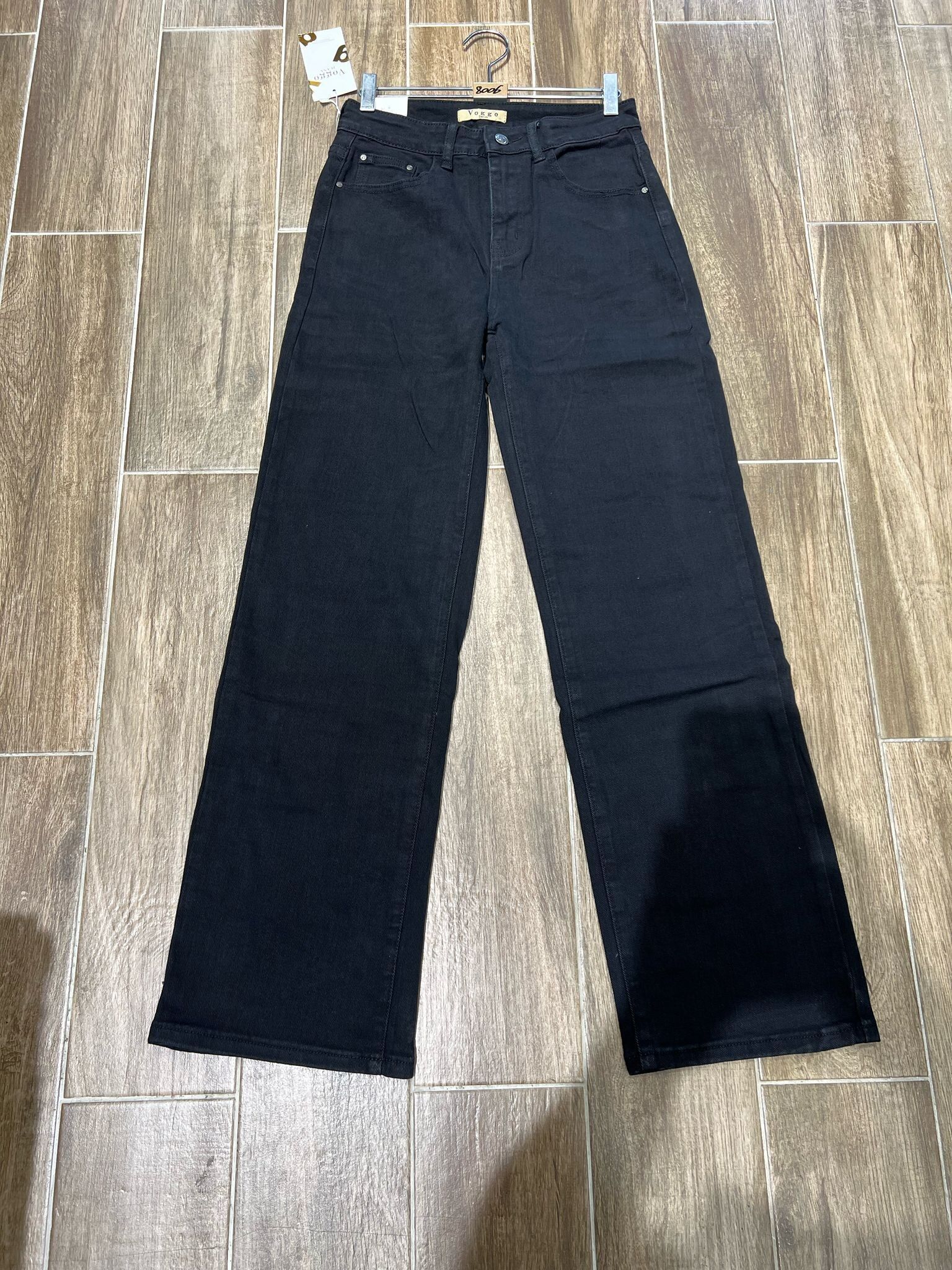 Vaqueros Voggo negros de pierna ancha