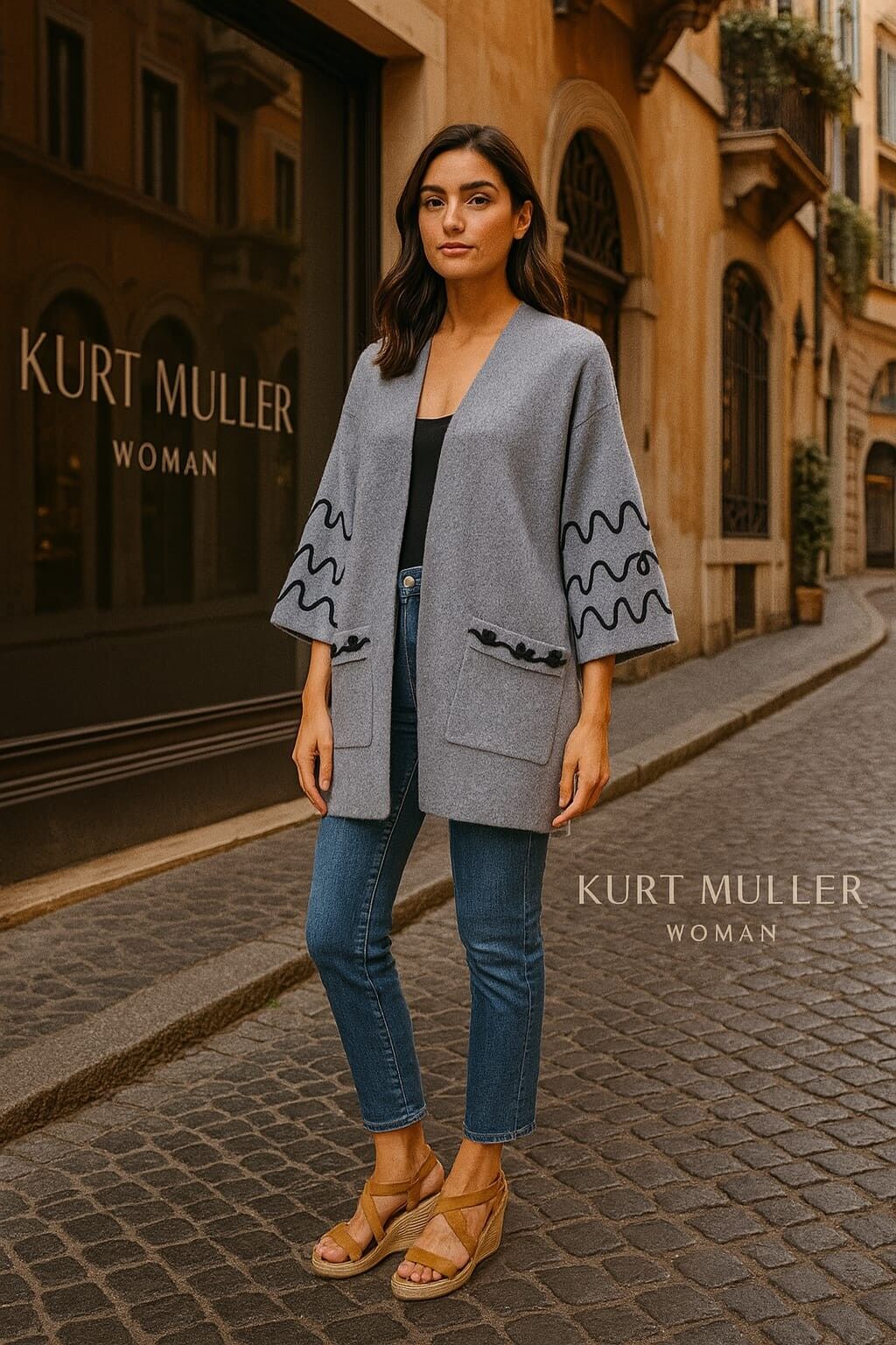 Cárdigan Cornelli de 2 bolsillos