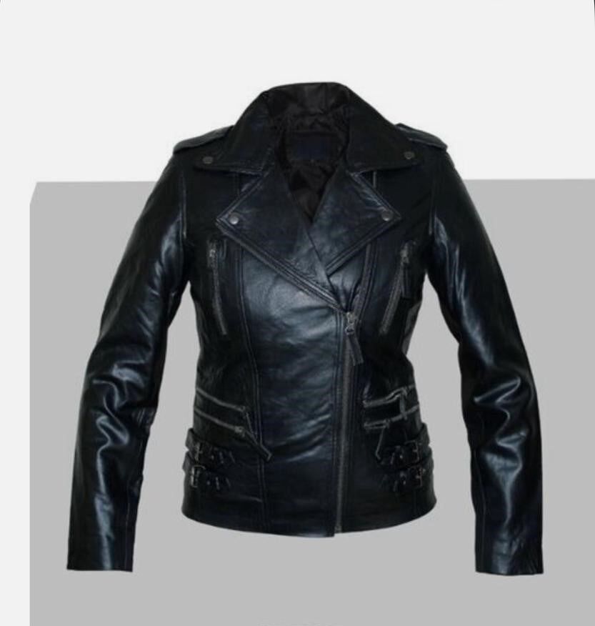 Real Leather Biker Style Jacket