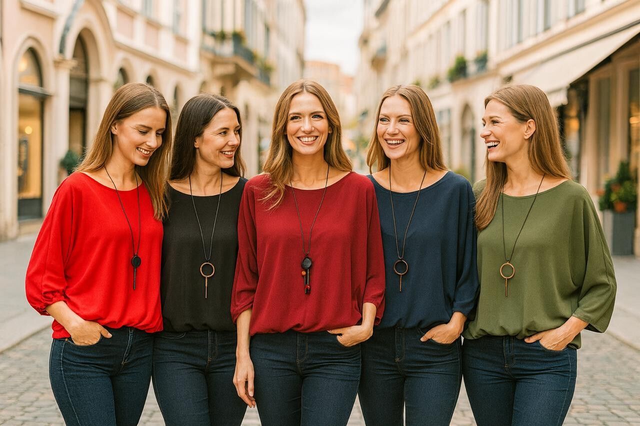 Blusa con forro y bajo abullonado, estilo Emma Necklace