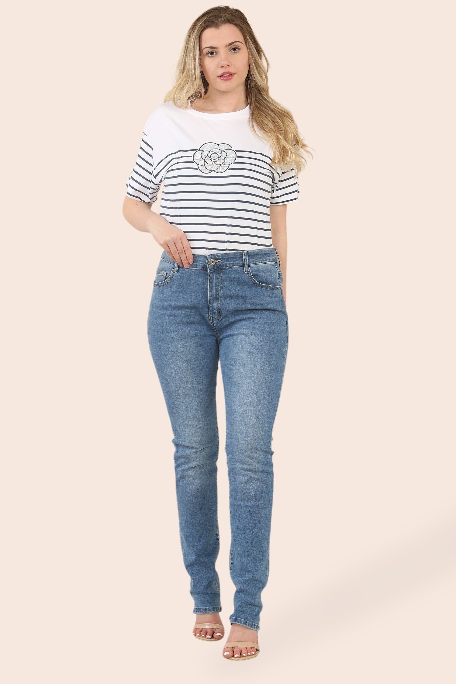 Jeans elasticizzati Voggo a gamba dritta slim fit