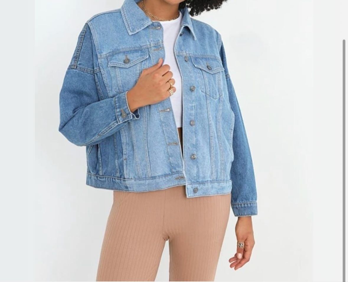 Giacca in denim bicolore Tiger Lily