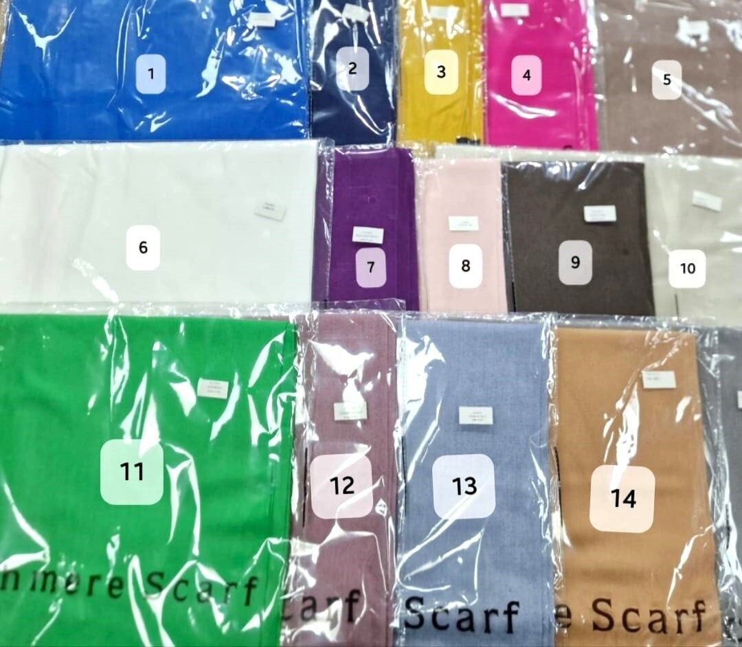 Sciarpa in misto cashmere semplice