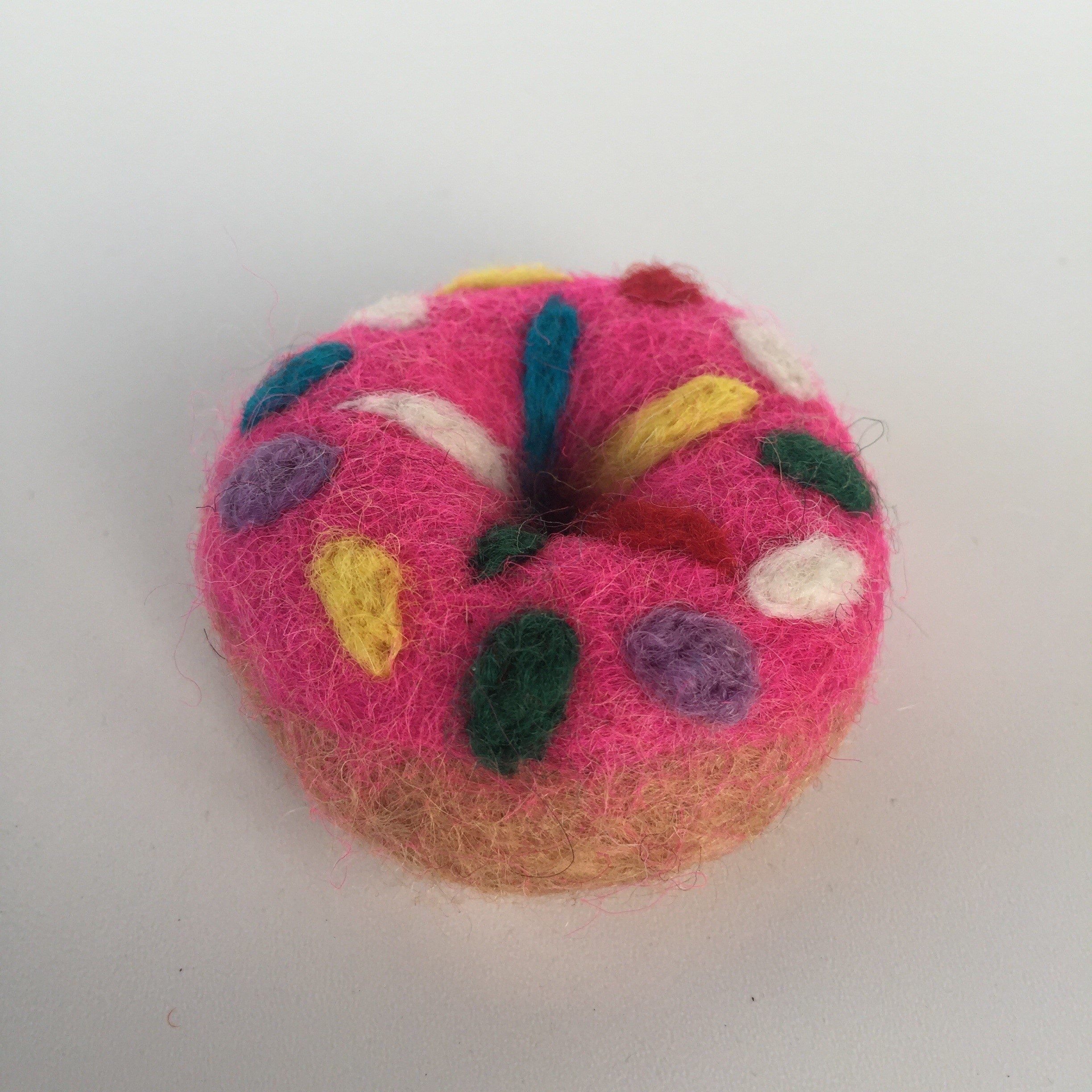 Giocattolo ciambella in feltro