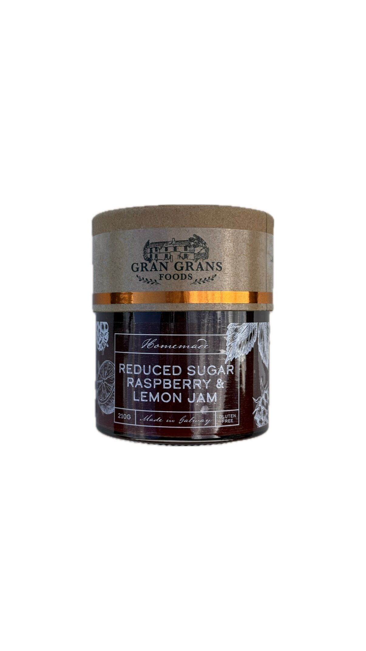 Confiture maison à teneur réduite en sucre framboise et citron (ingrédients du placard)