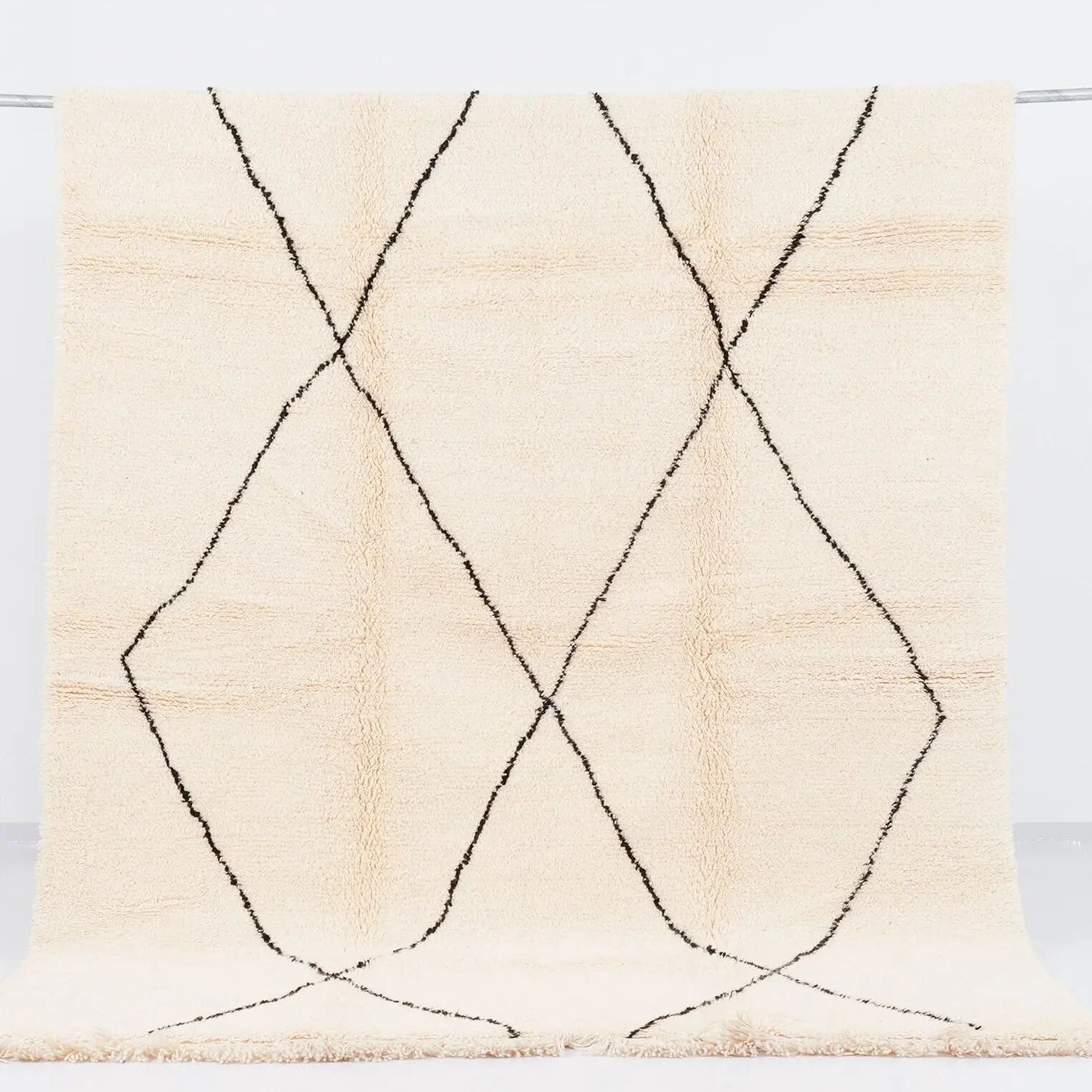 Tappeti marocchini autentici Beni Ouarain - Tessuti a mano in lana al 100% - Artigianato tradizionale marocchino