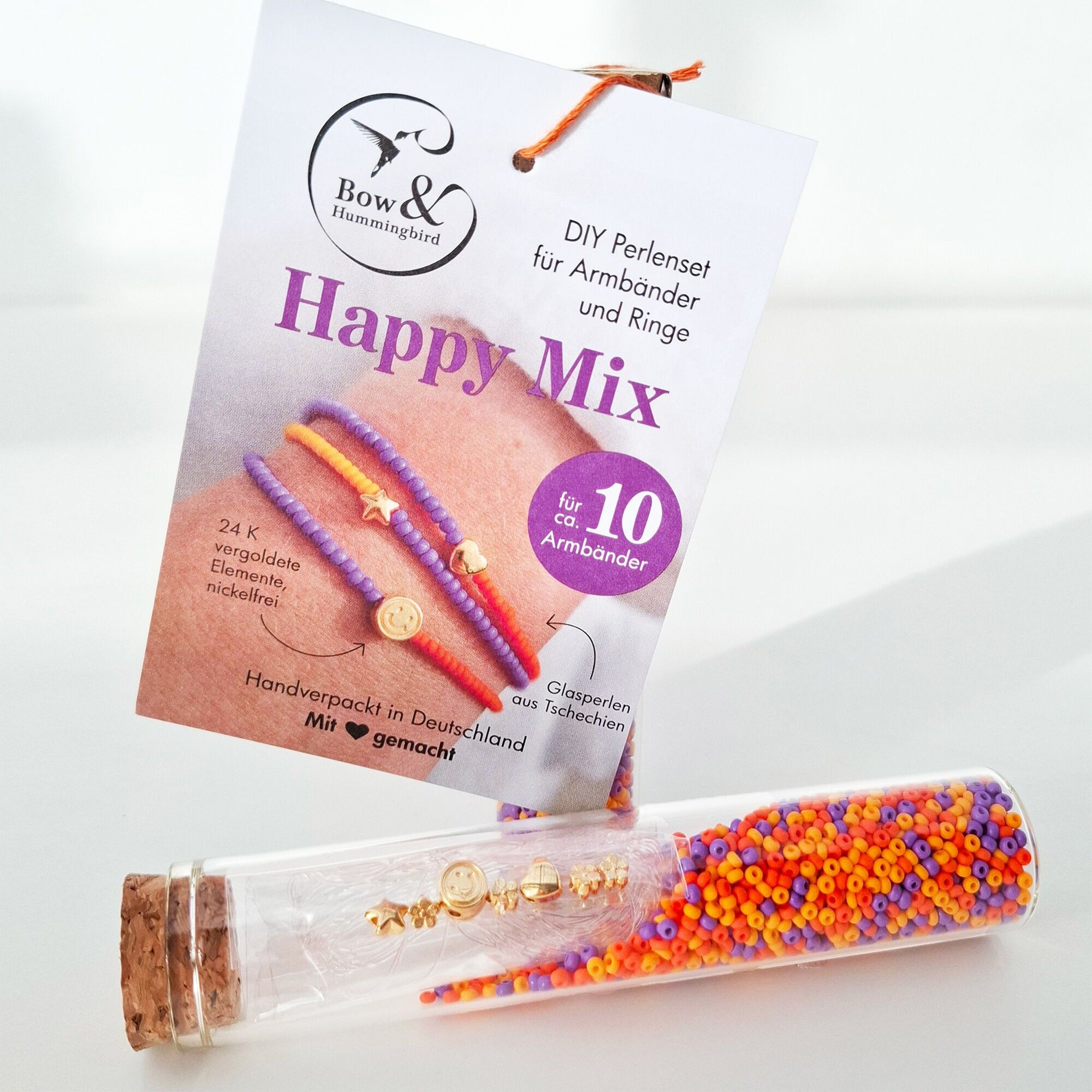 DIY Perlenset für Armbänder und Ringe - Happy Mix