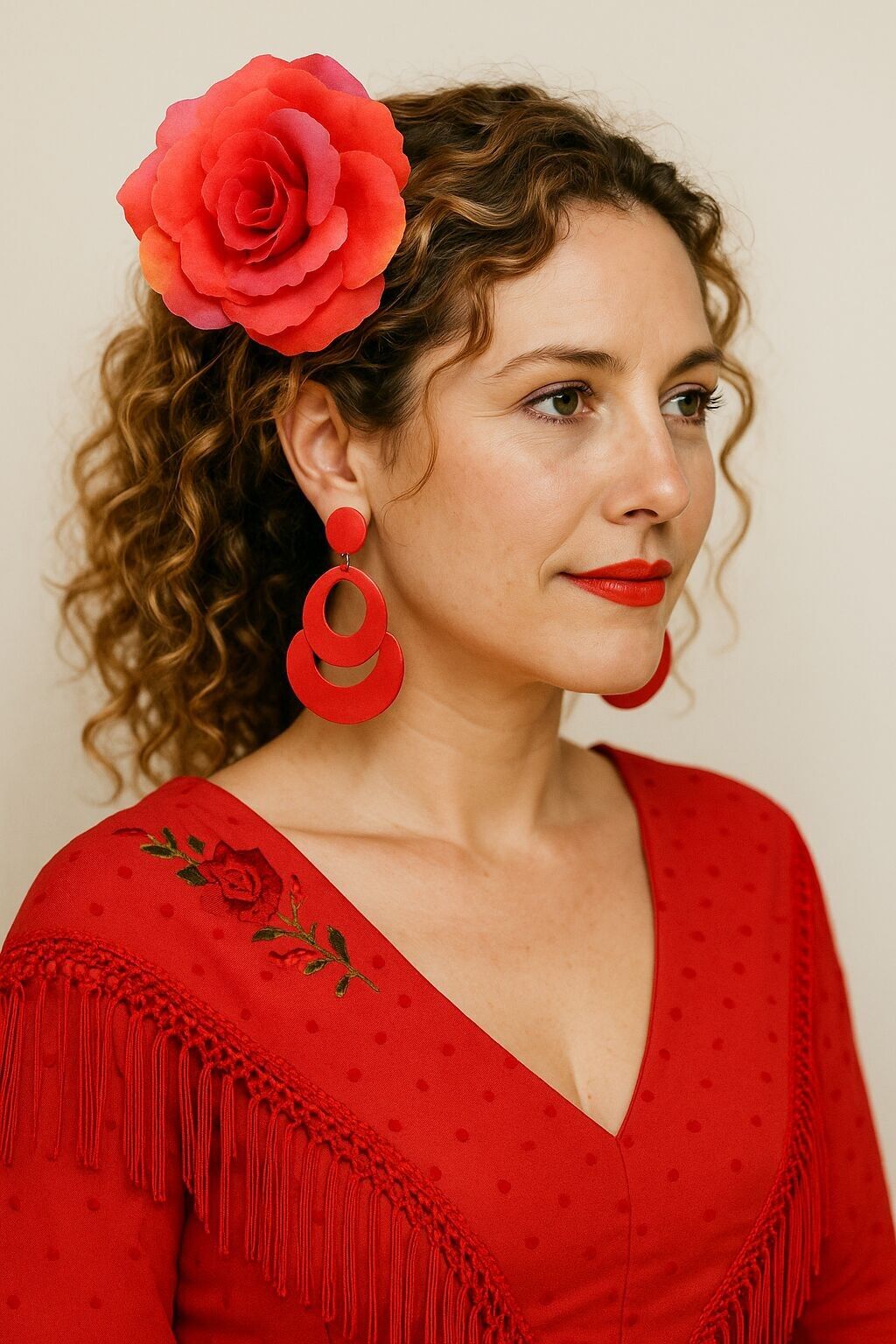 Fiore per capelli flamenco di Siviglia