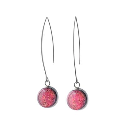 Vera red dangling earrings