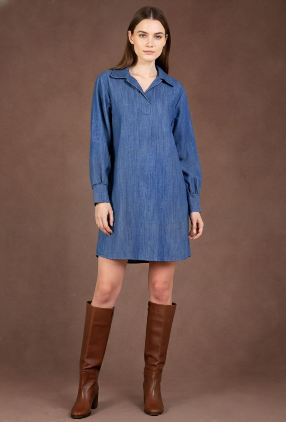 Robe courte denim jeans 100% cotone PR2554