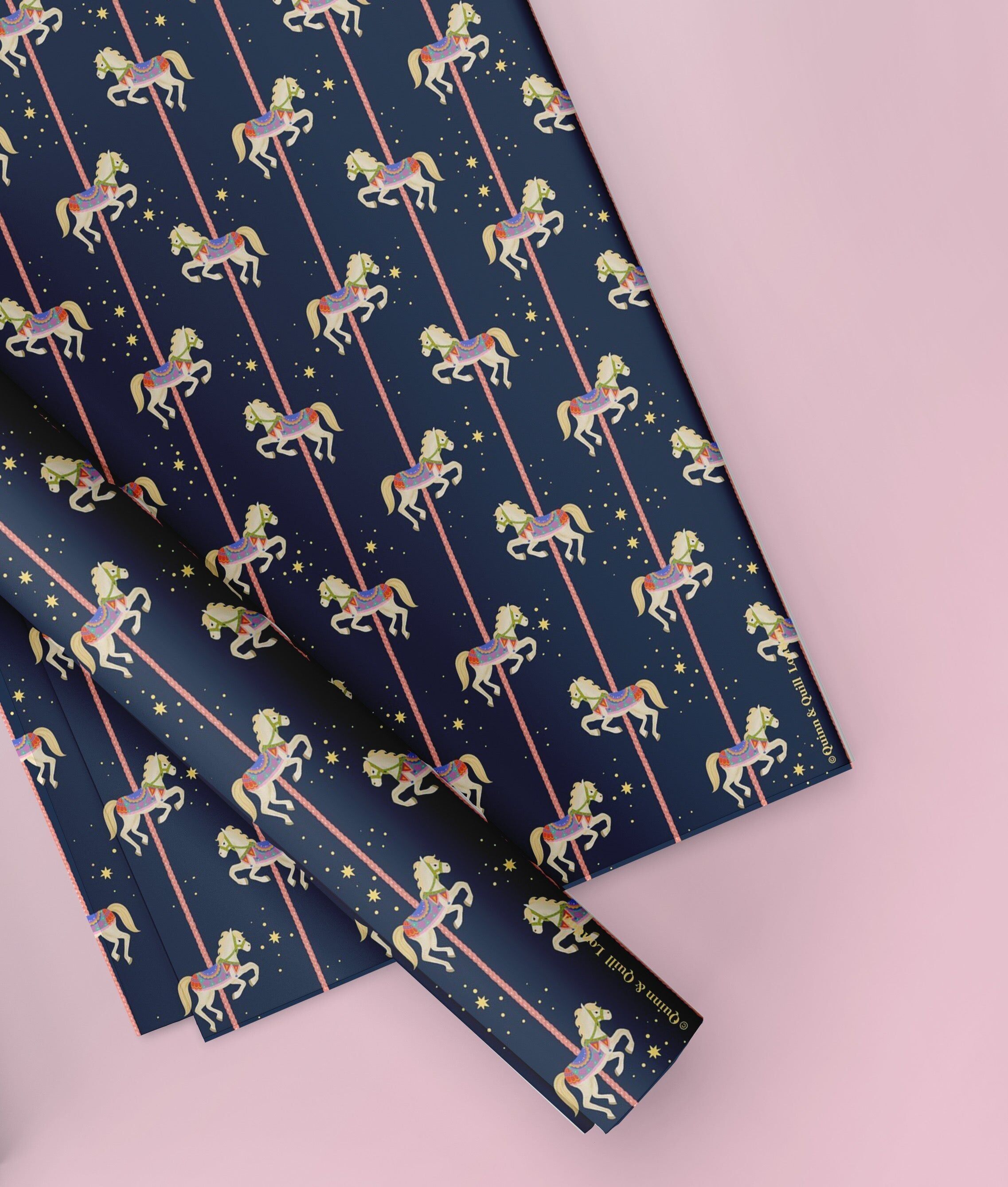 Papier cadeau de Noël Carrousel