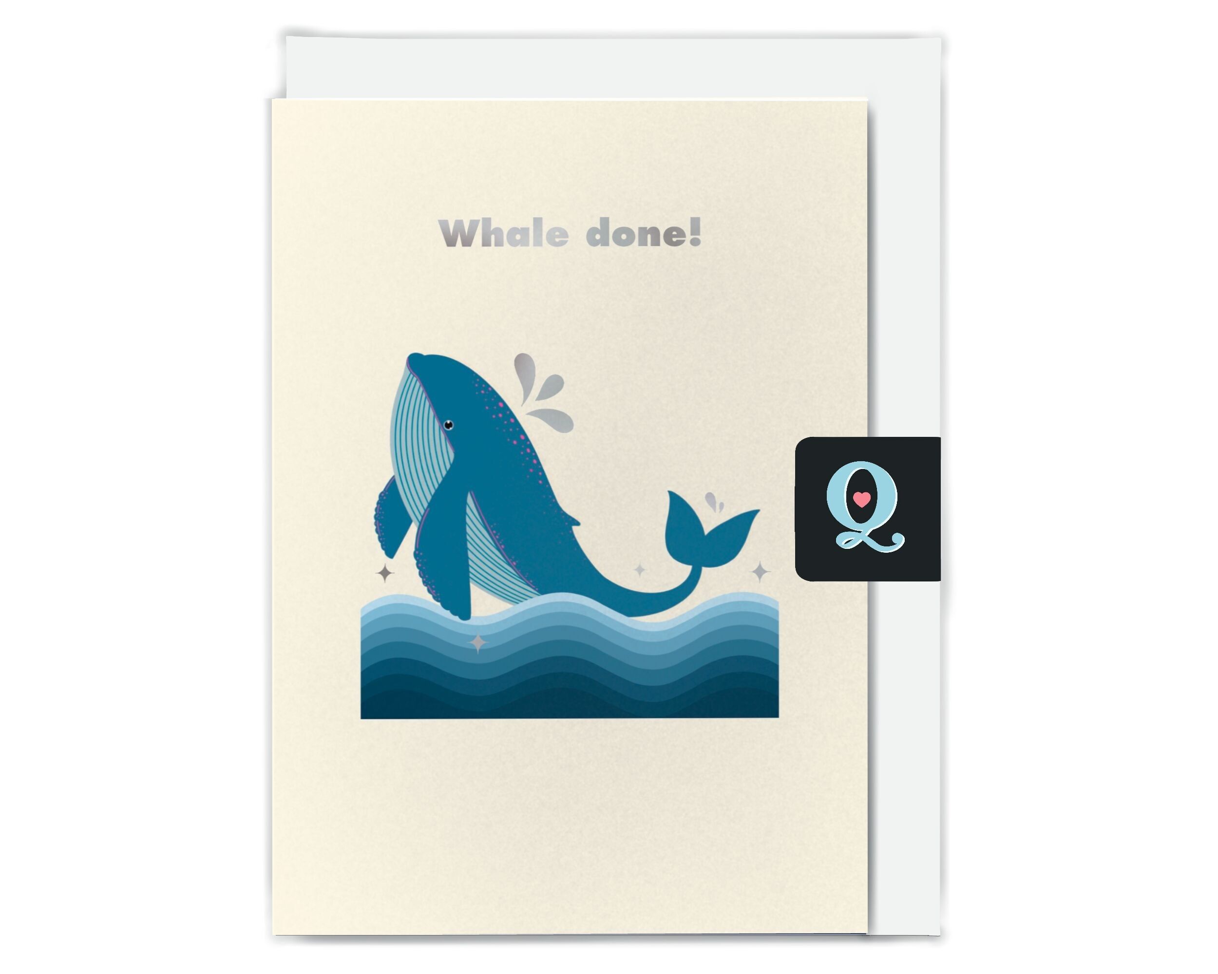 Glückwunschkarte für Wale