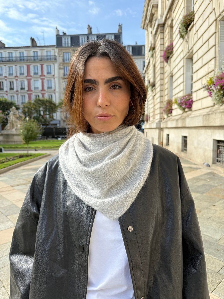 Triangle écharpe de Cou en Laine et Cachemire