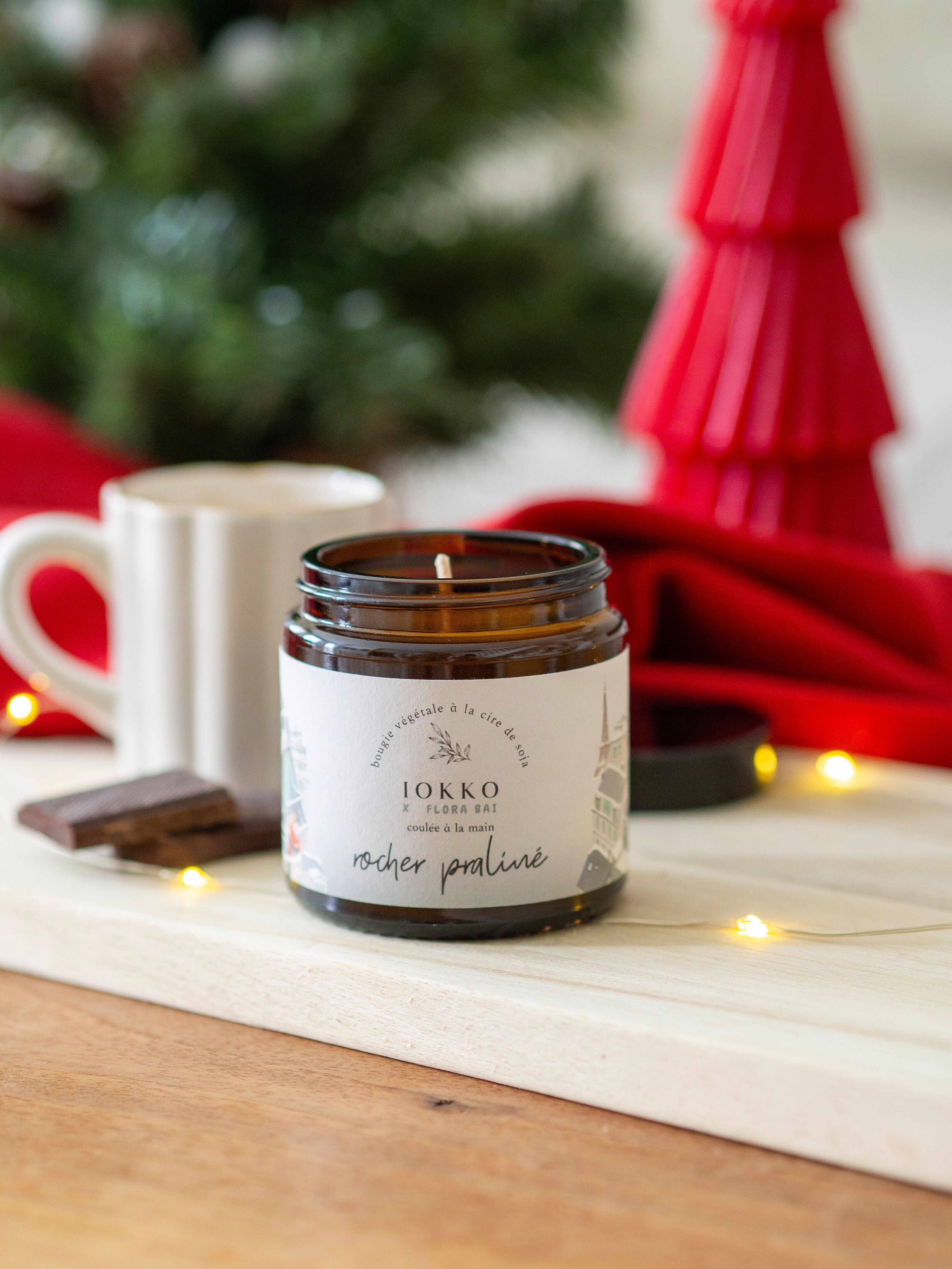 Christmas Scented Candle - Praline Rock - 3 sizes