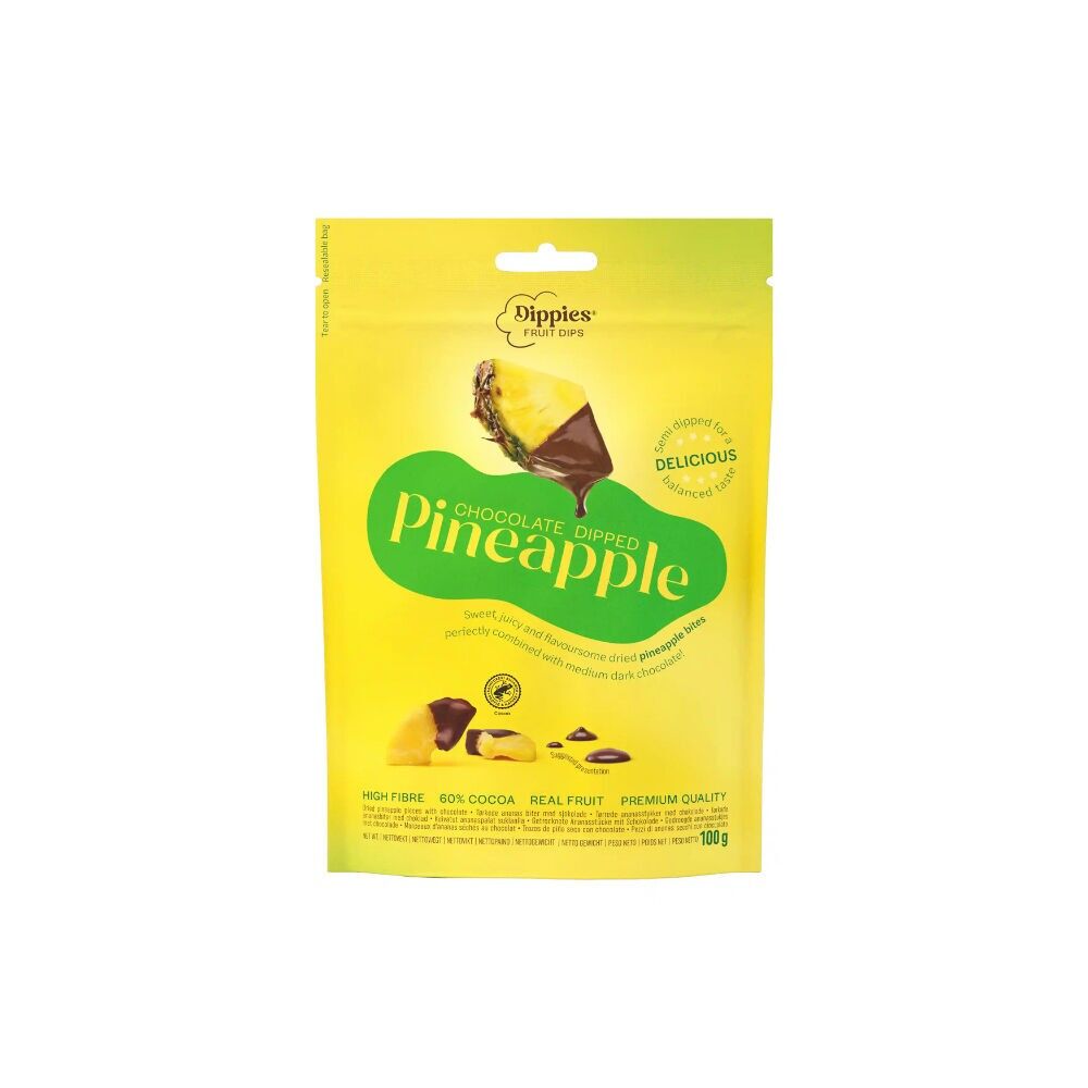 Pineapple-Dark Chocolate.60% 100g