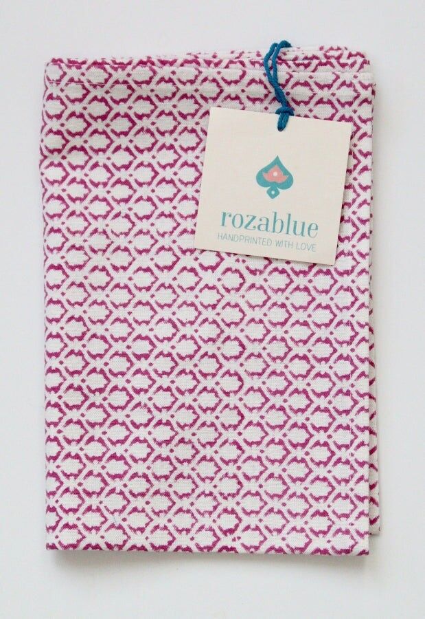 Tea towel | Little Crown Pink