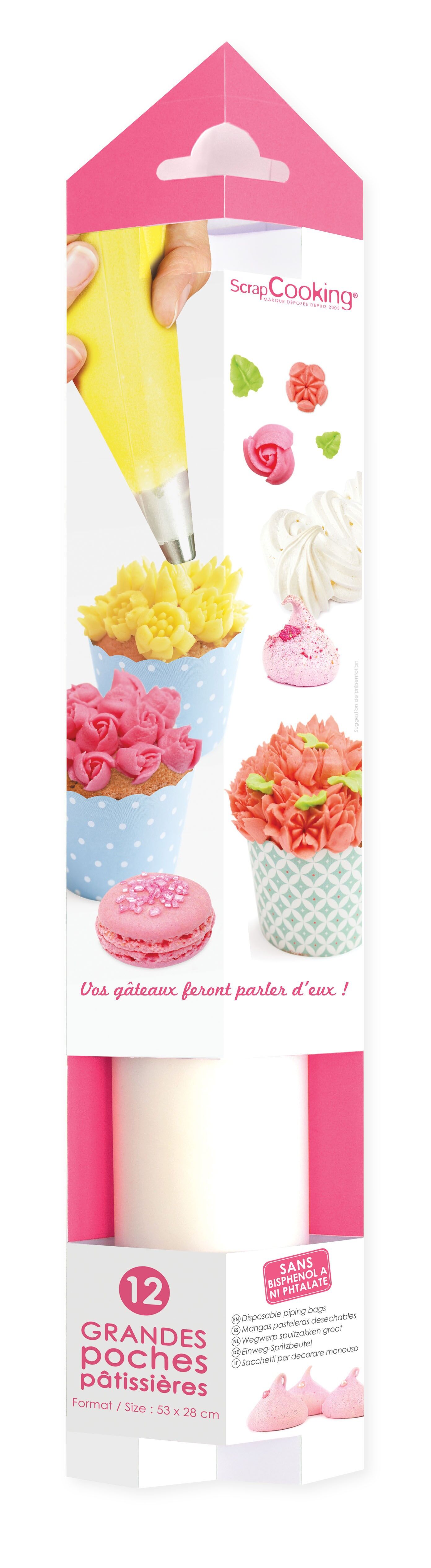 12 große Spritzbeutel