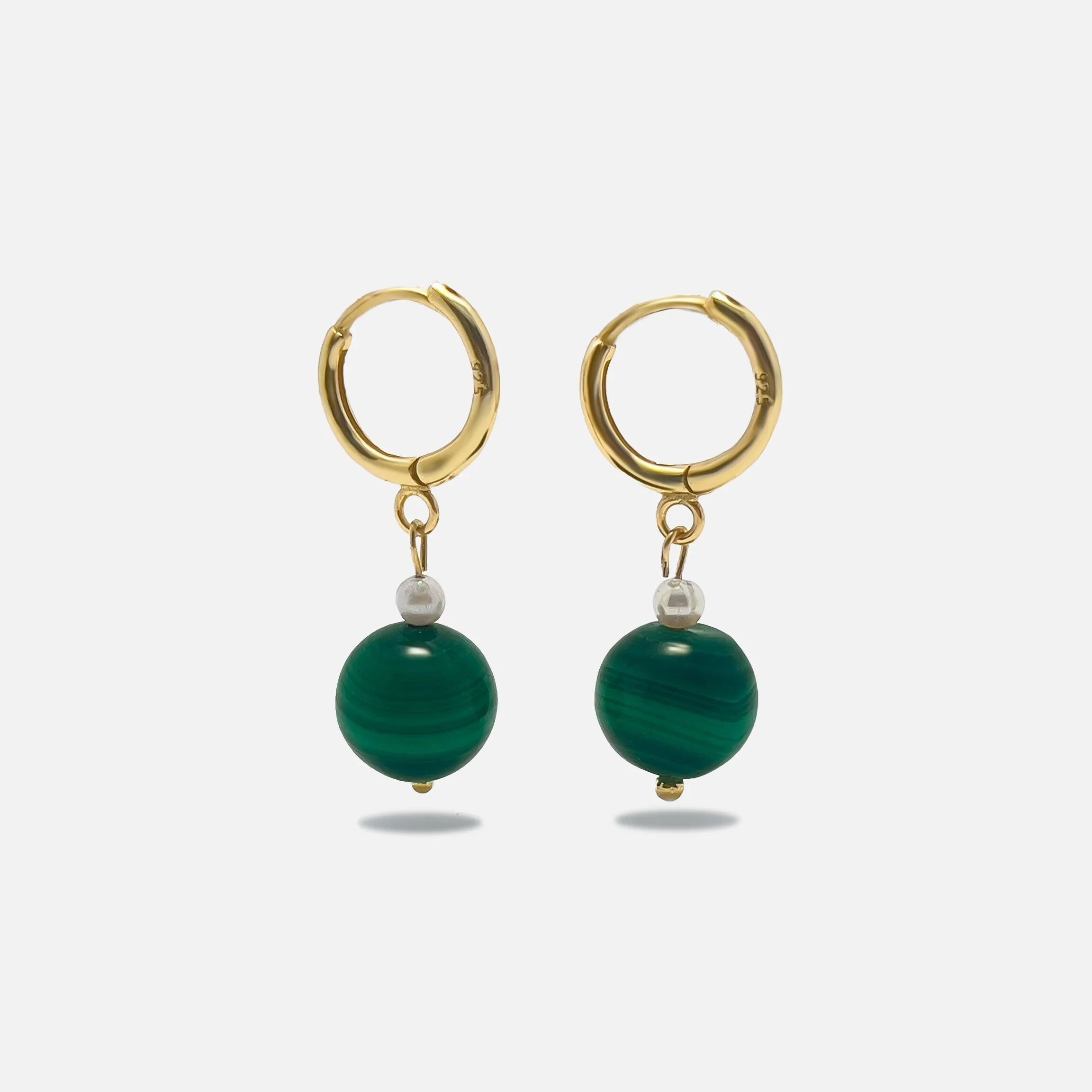 luz Malachite Earrings