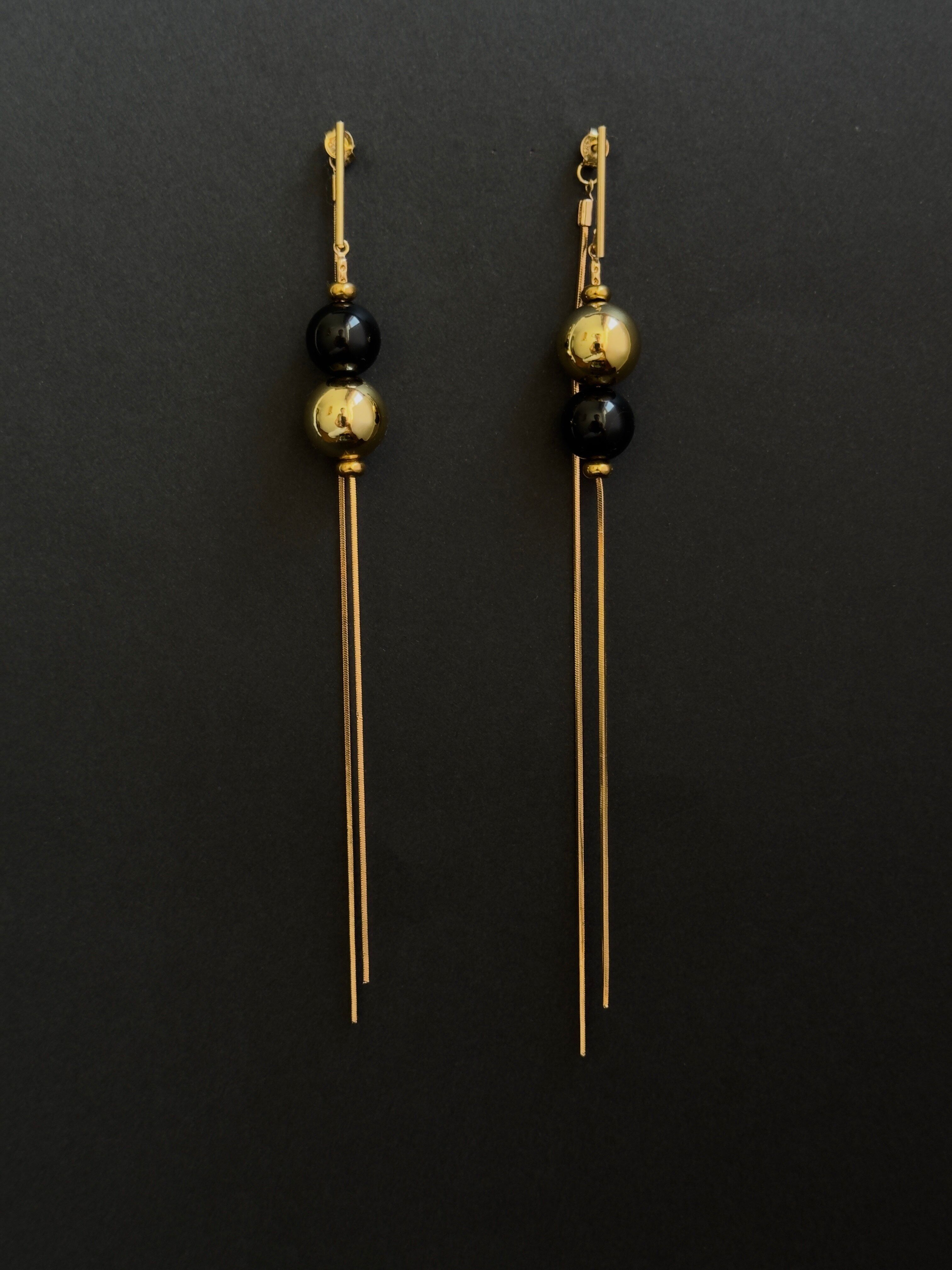 ORECCHINI IN ONICE DORATO