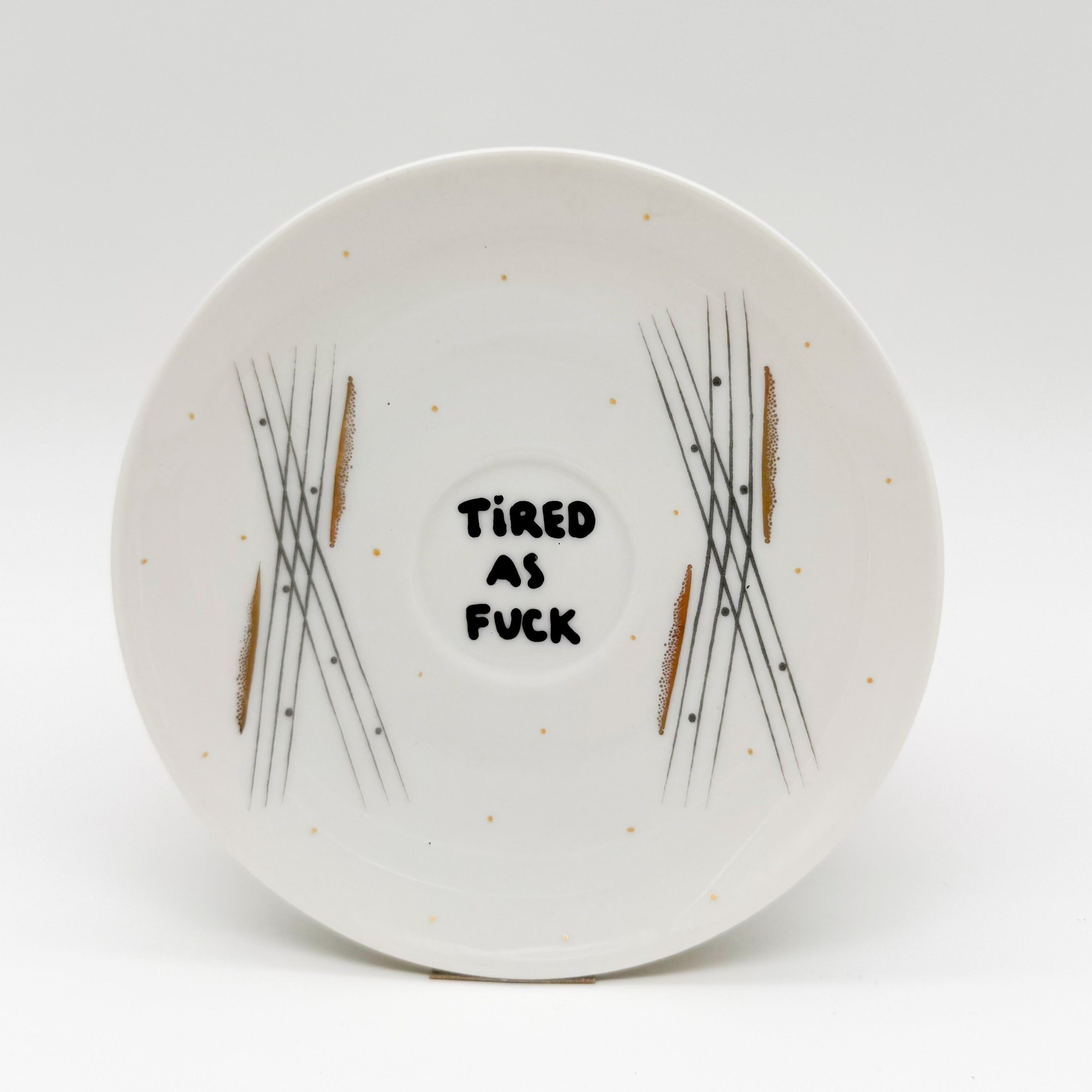 Wall plate mini TIRED AS FUCK "geo"