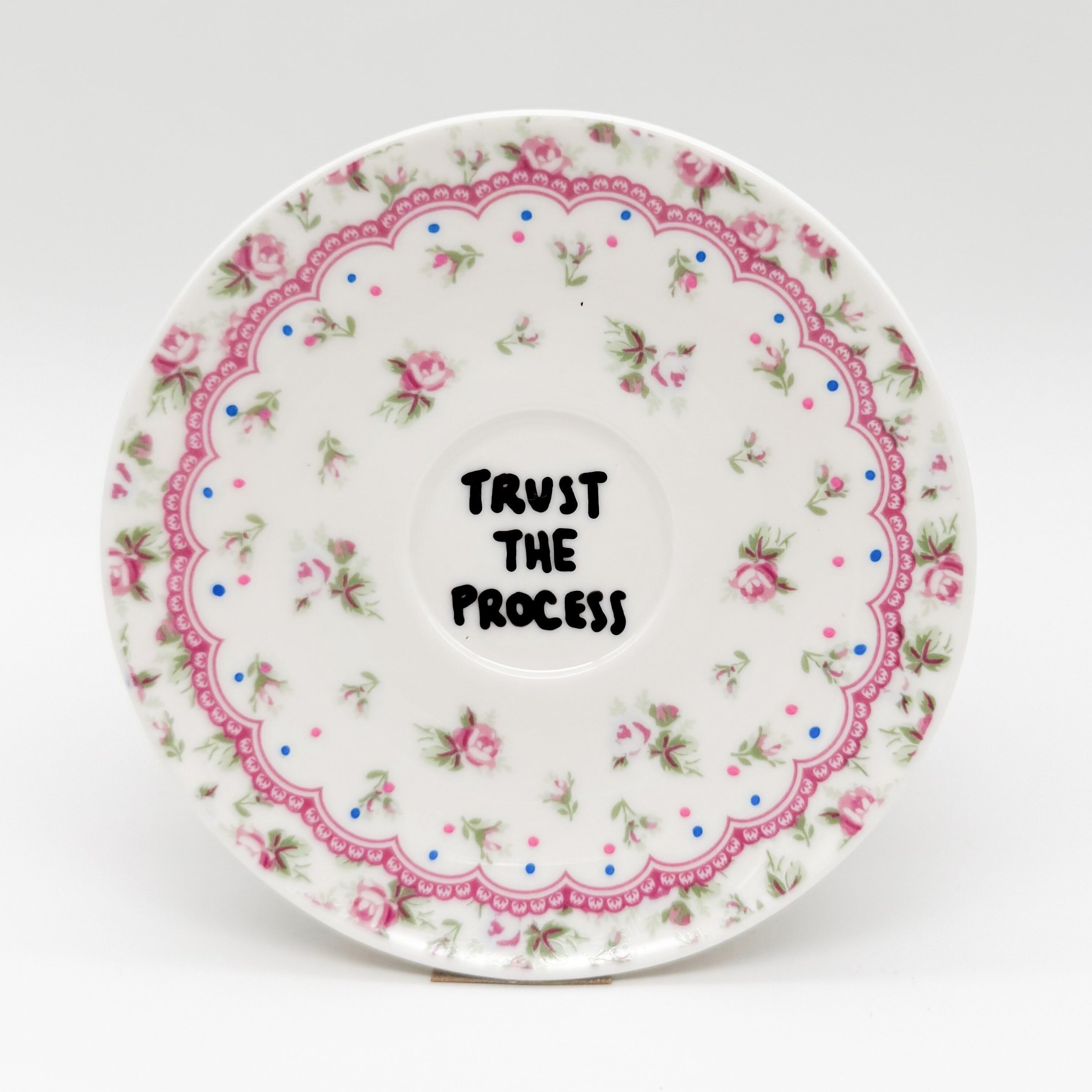 Wall plate mini TRUST THE PROCESS "pinkish"