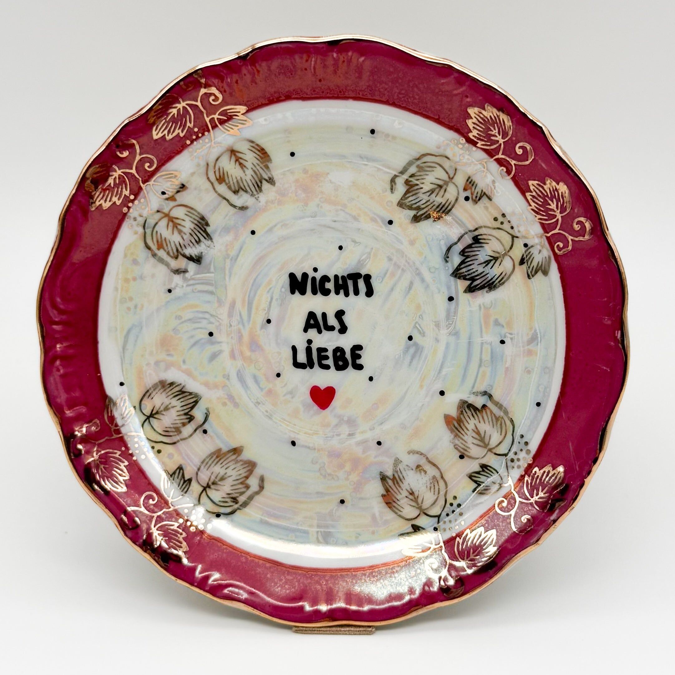 Wandteller mini NICHTS ALS LIEBE "shiny collection"