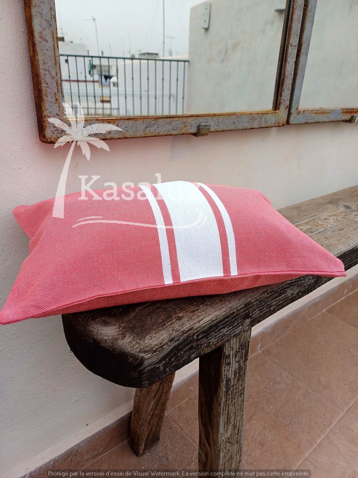 Cojin de playa Auténtica Coral