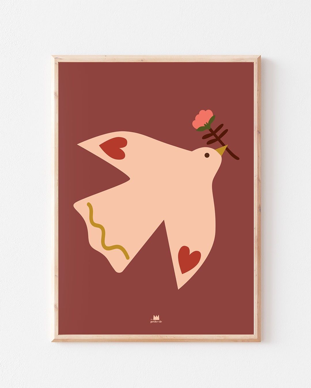 Large Poster - The Flower Bird (B2 - 50 x 70 cm)