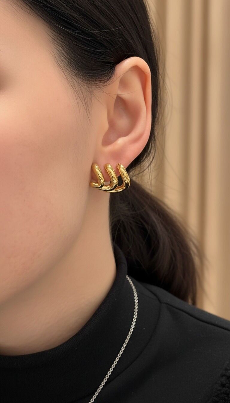 Orecchini in acciaio inossidabile 124AQ519