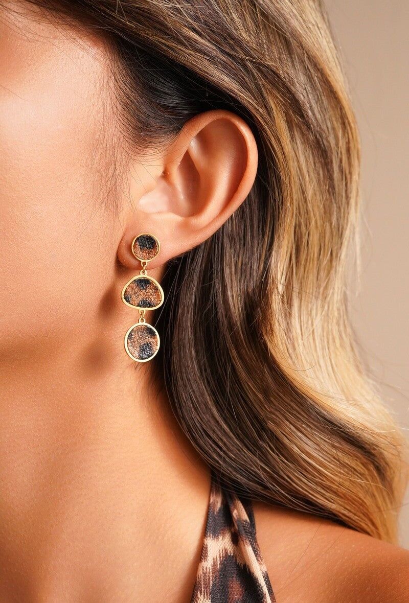 Orecchino a bottone in acciaio inossidabile Yassira