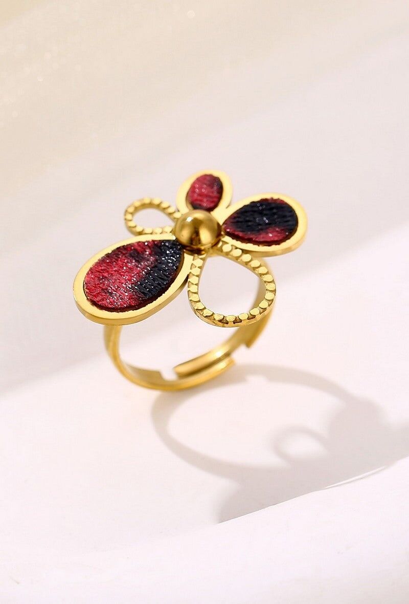 Anello regolabile in acciaio Yosra