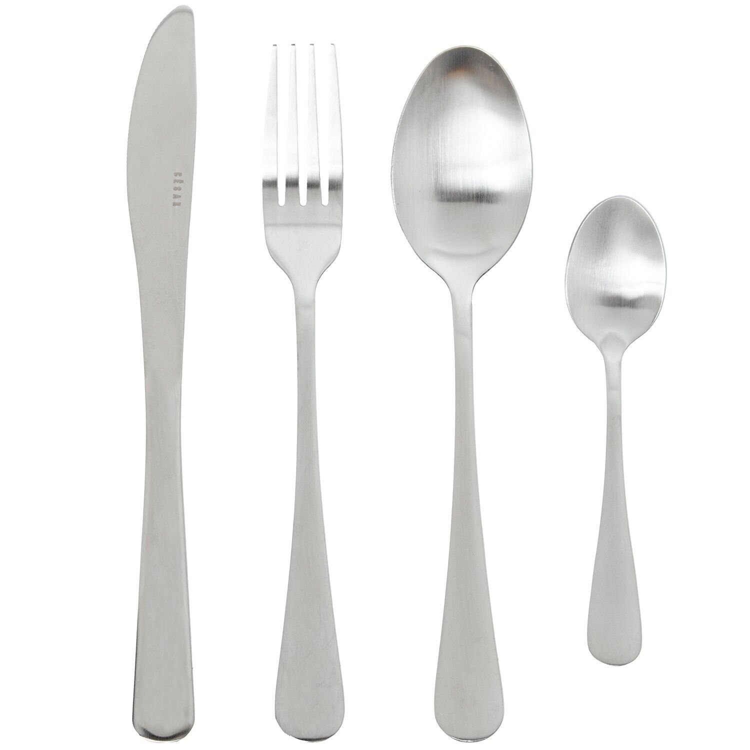 24-teiliges Besteckset, Edelstahl 18.0, satiniert (Marta), spülmaschinenfest ST309