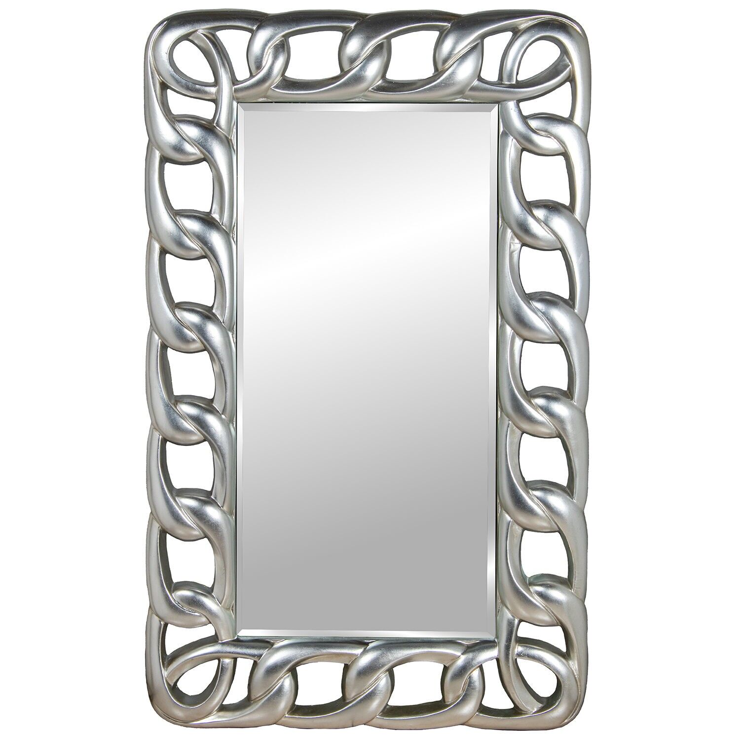 Wandspiegel 23011-86x136cm silber PU Kette 86x6x136cm innen:48,5x101cm bis ST1350