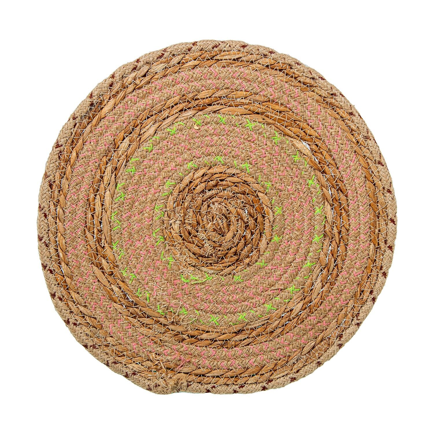 Platzset aus Naturweide, grün, 35 cm, ST3802