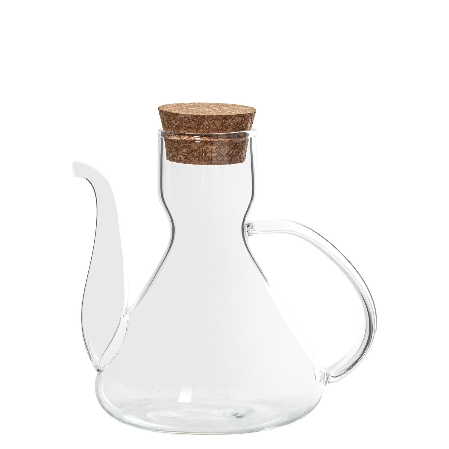 Aceitera cristal borosilicato250ml con tapon de corcho 9, 5x13, 5cm 250ml ST10580