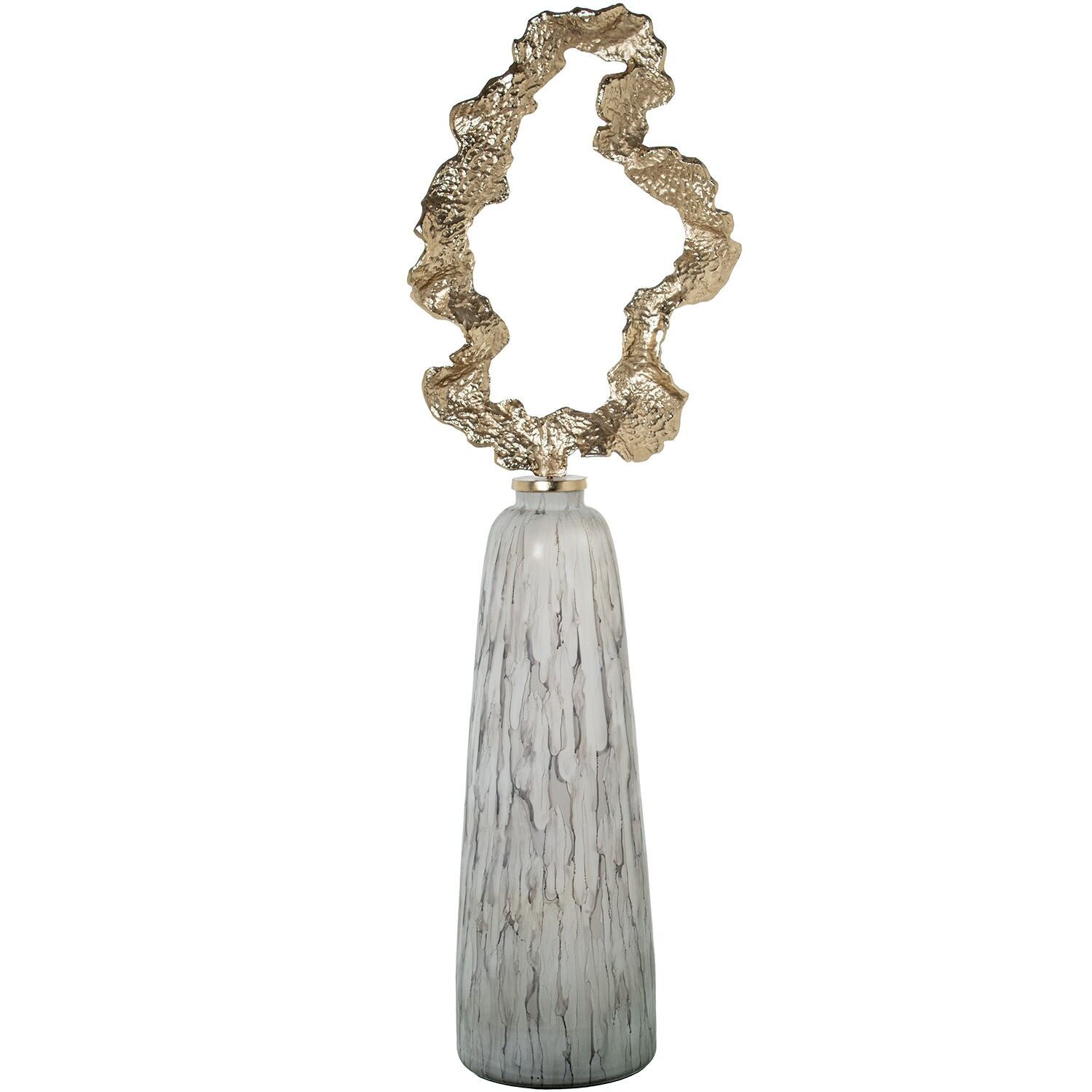 Tibor Glas 132 cm mit goldener Aluminiumkappe 42x25x132 cm ST10707