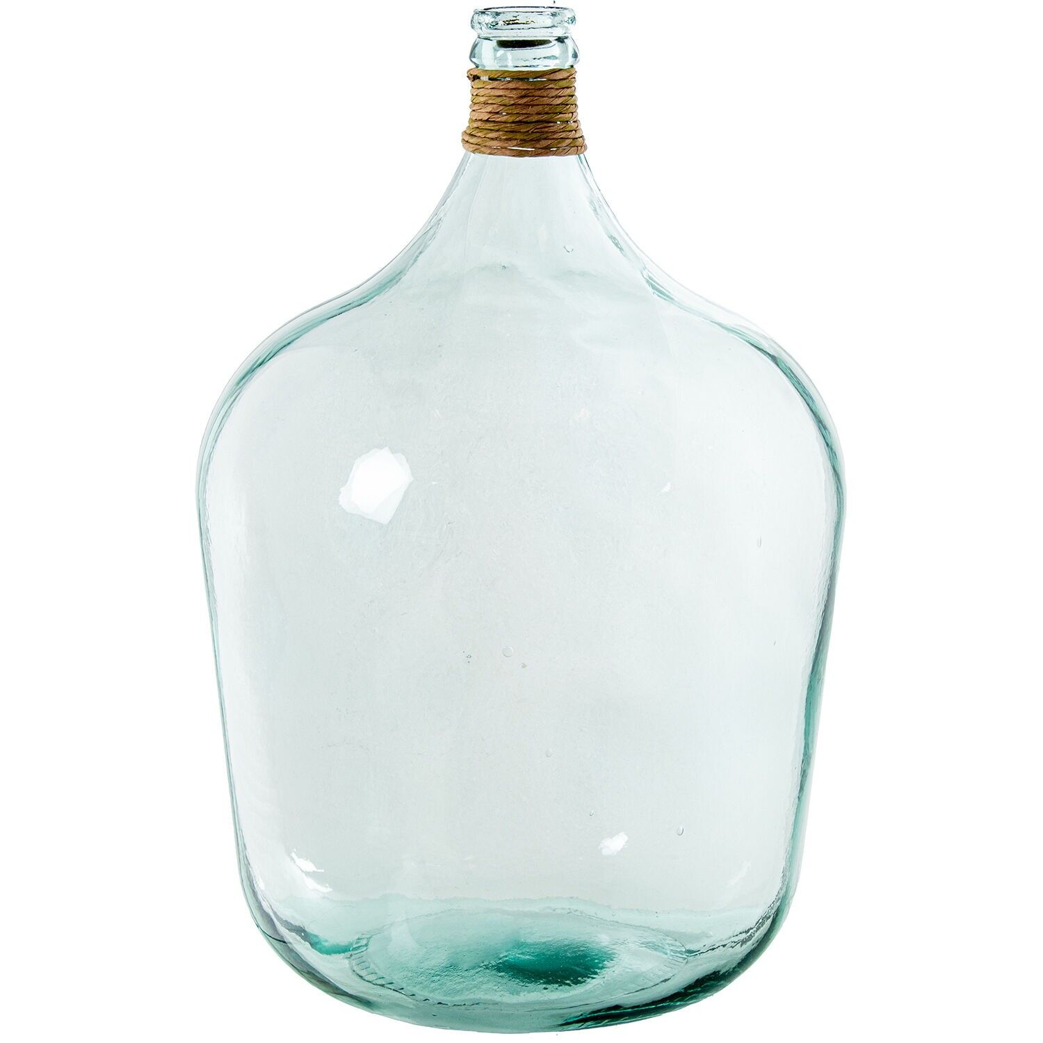 Vase aus Recyclingglas, 55 cm, klar, mit Schilfrohr, 37 x 55 cm, 34 l, ST11127