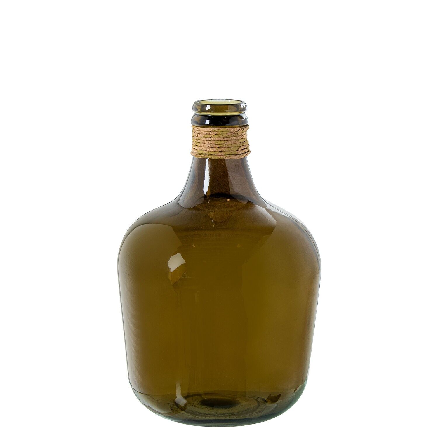 Vase aus Recyclingglas, 43 cm, braun, mit 30 x 43 cm Schilfrohr, 12 l, ST11130