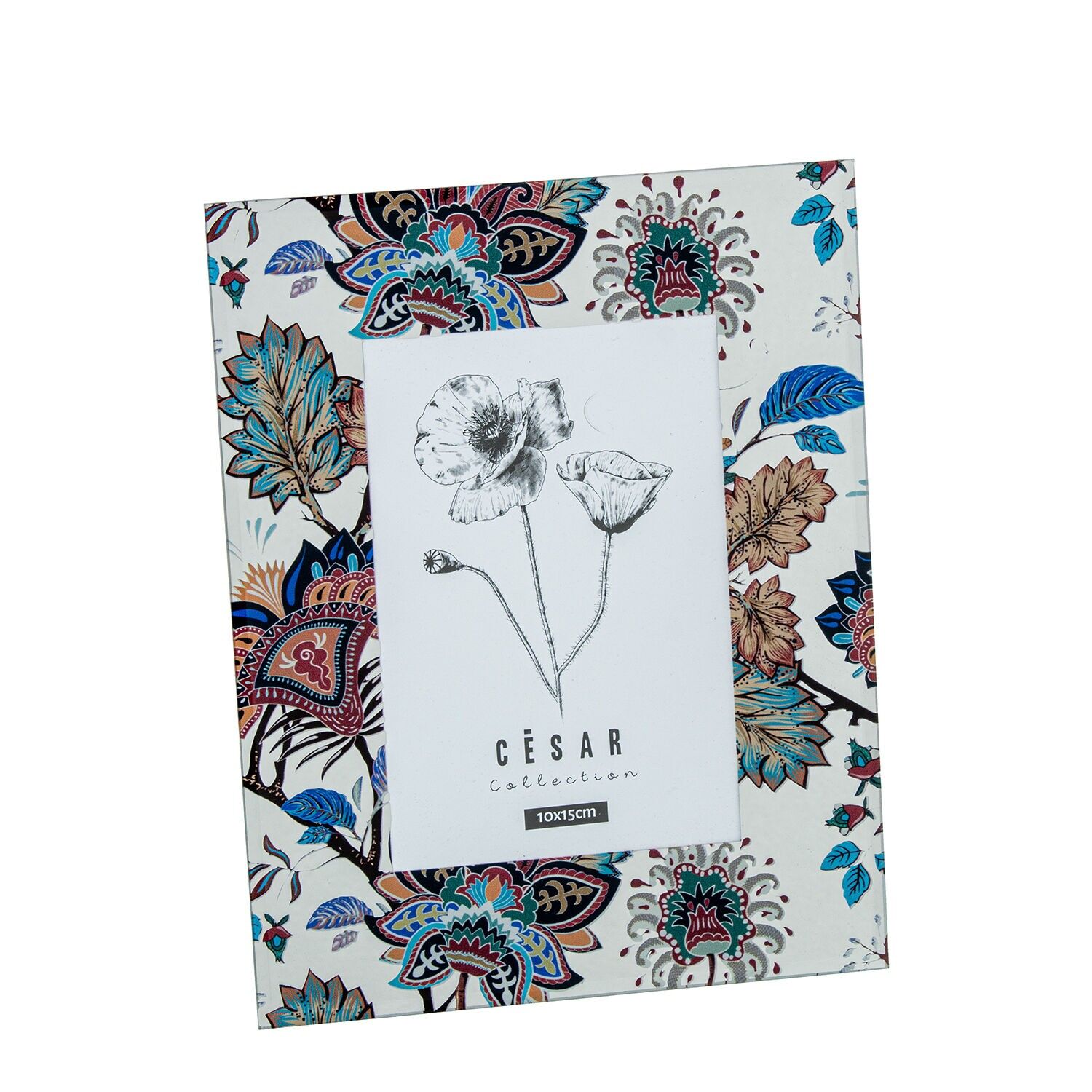 Glasfotorahmen 10x15cm, äußere Blätter: 18x1x23cm ST12611