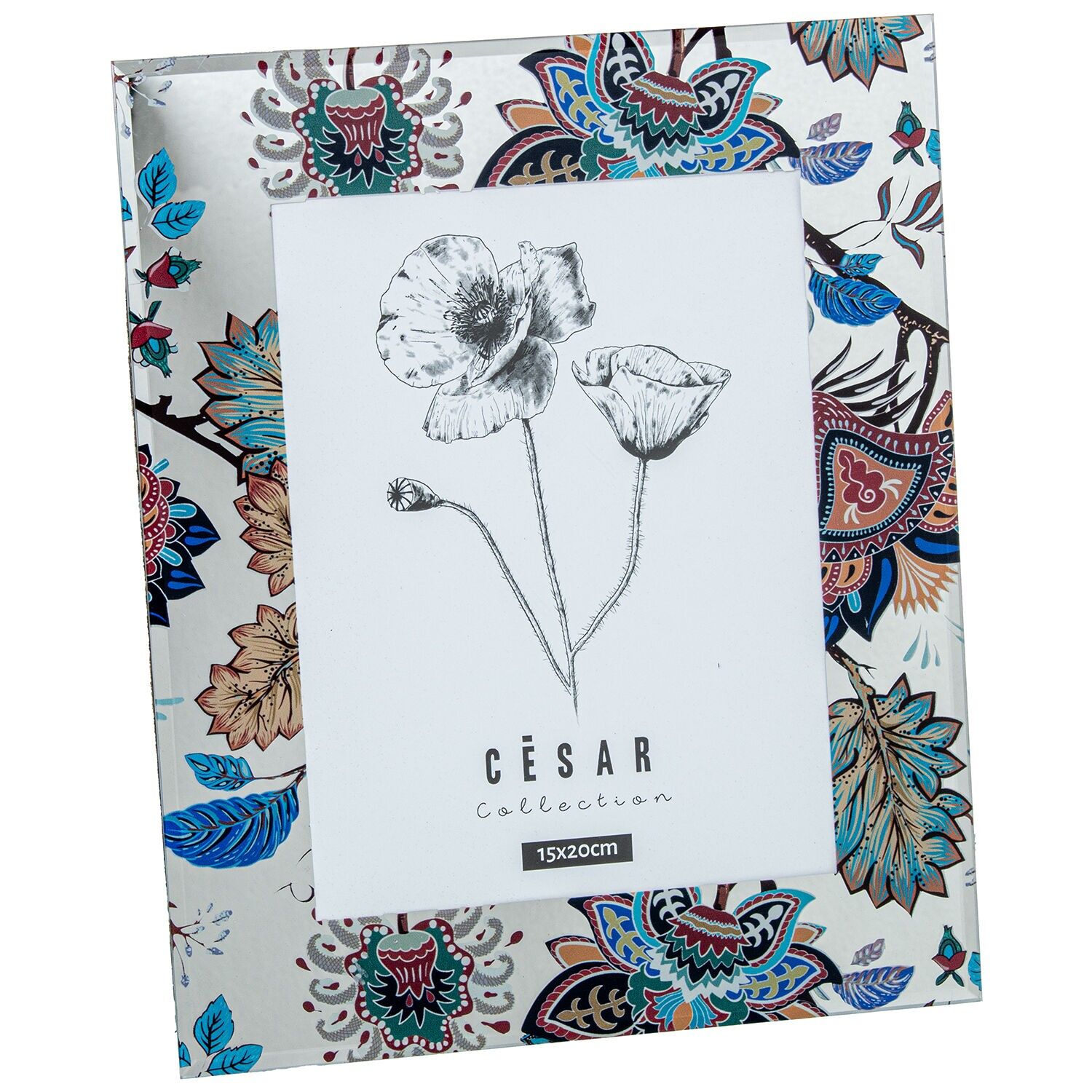 Glasfotorahmen 15x20cm, äußere Blätter: 23x1x28cm ST12612