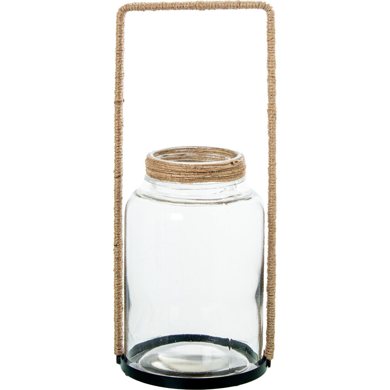 Glaskerzenhalter mit Griff 13x33cm ST16634