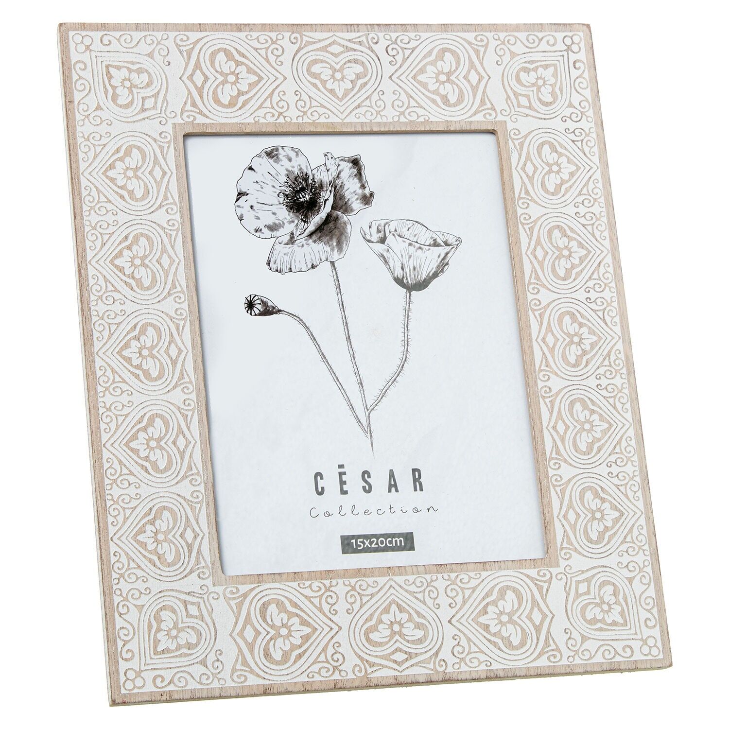 Bilderrahmen 15x20cm Holz 24x29x0,9cm ST25074