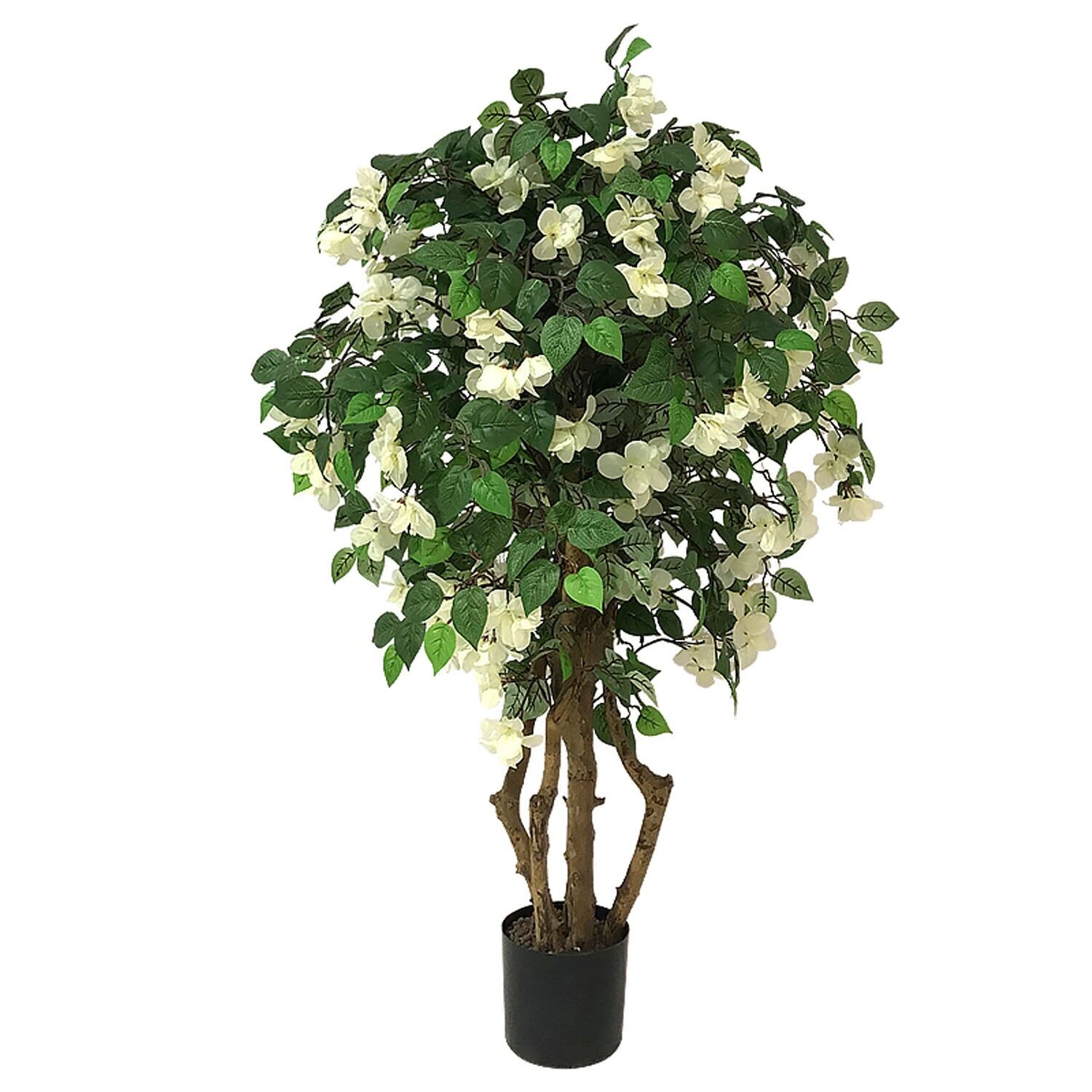 Künstliche Bougainvillea-Pflanze 150 cm weiß 150 cm ST26700