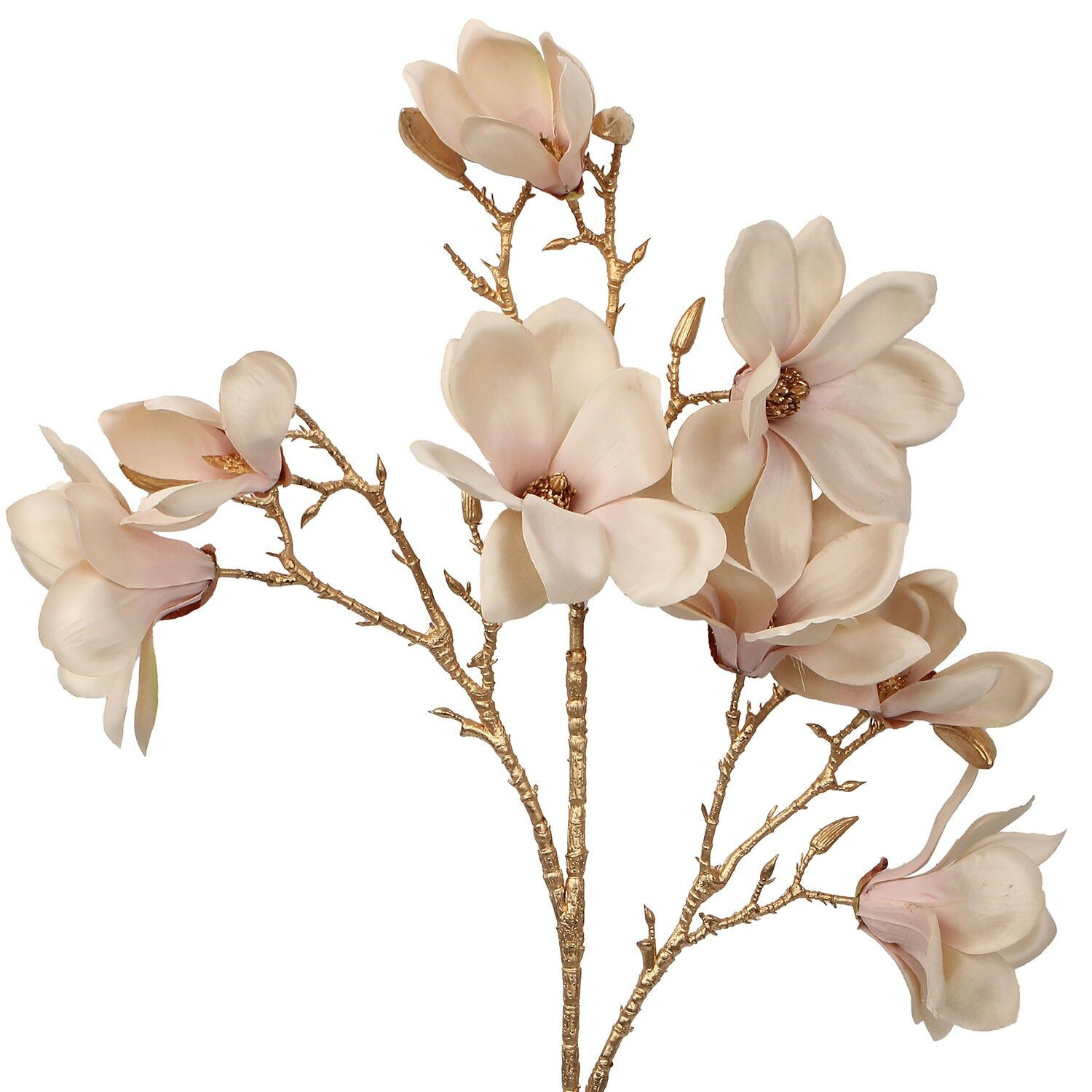 Goldener Zweig mit rosa Blüten 87 cm ST27072