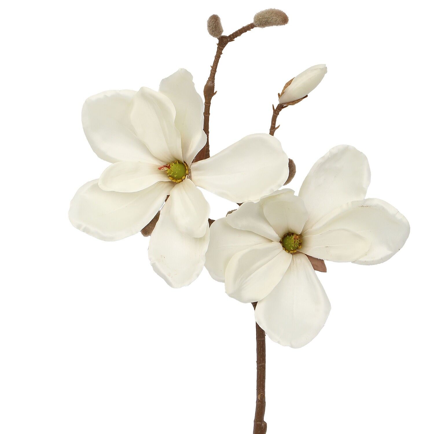 Natürlicher Zweig mit cremefarbenen Blüten, 50 cm, ST27073