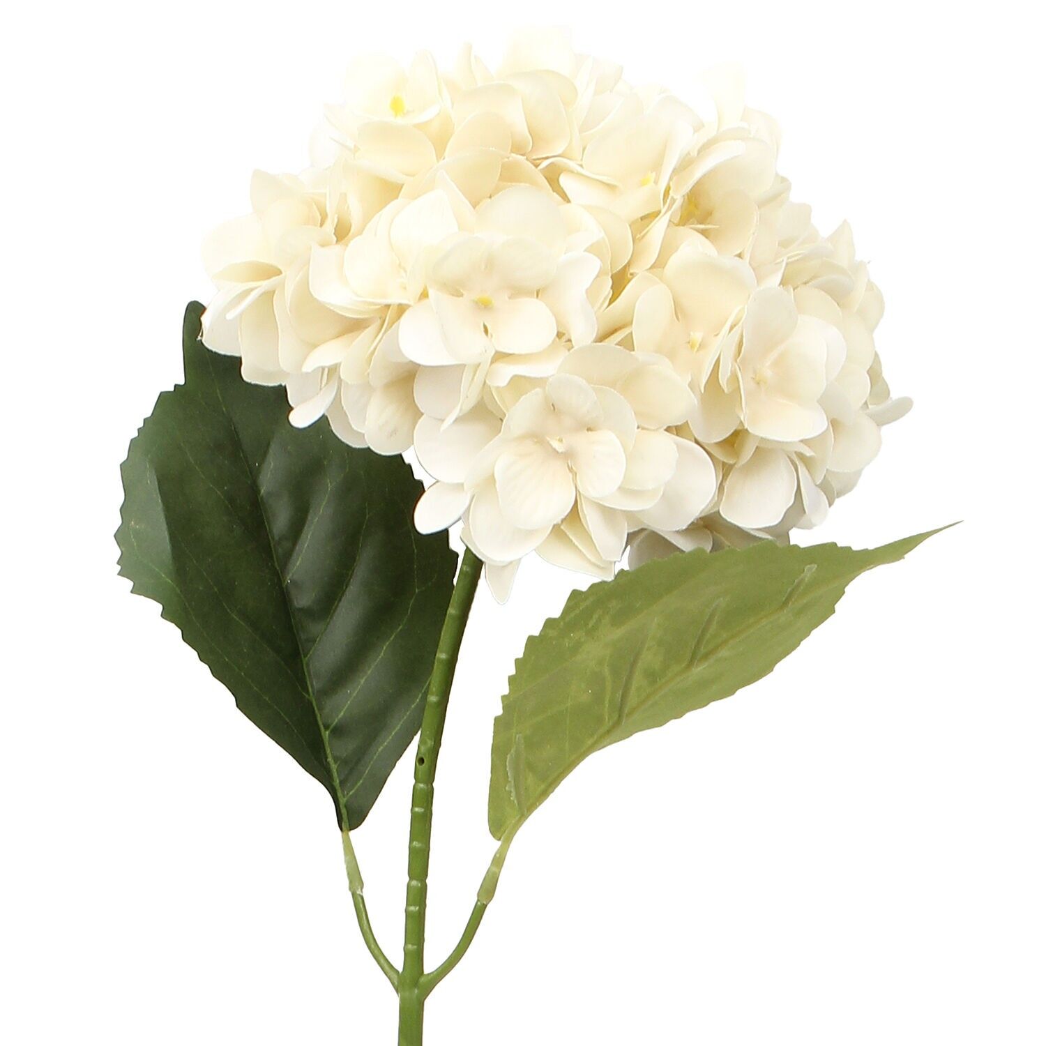 Cremefarbene Blume mit Naturstiel, 64 cm, ST27101