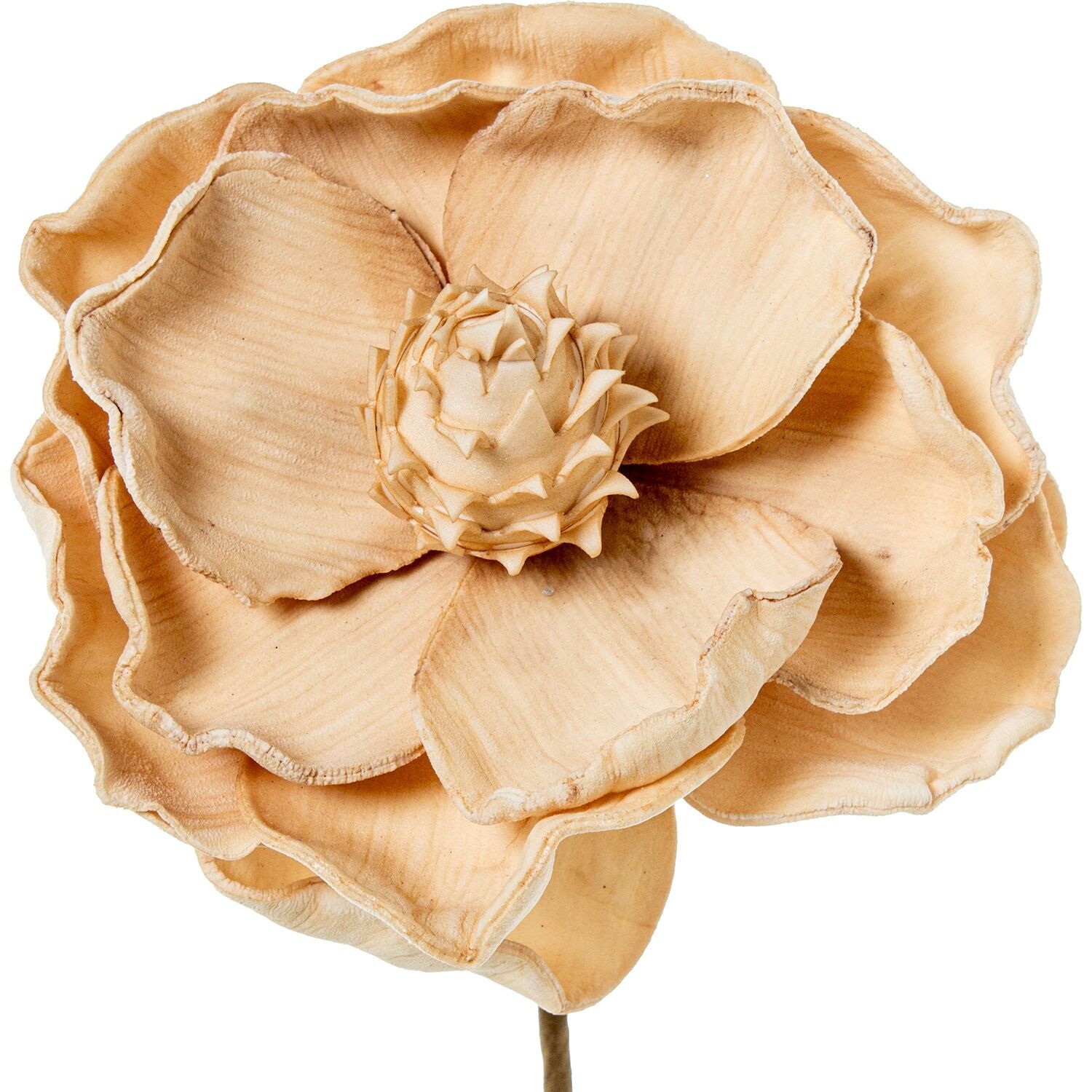 Beige künstliche Blume aus EVA-Schaum und Papier, 13 x 65 cm ST27344