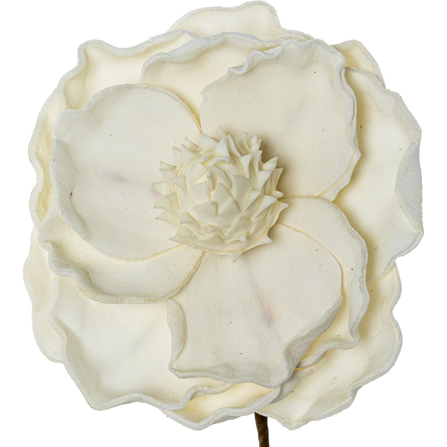 Künstliche weiße Blume aus EVA-Schaum und Papier, 13 x 65 cm ST27343