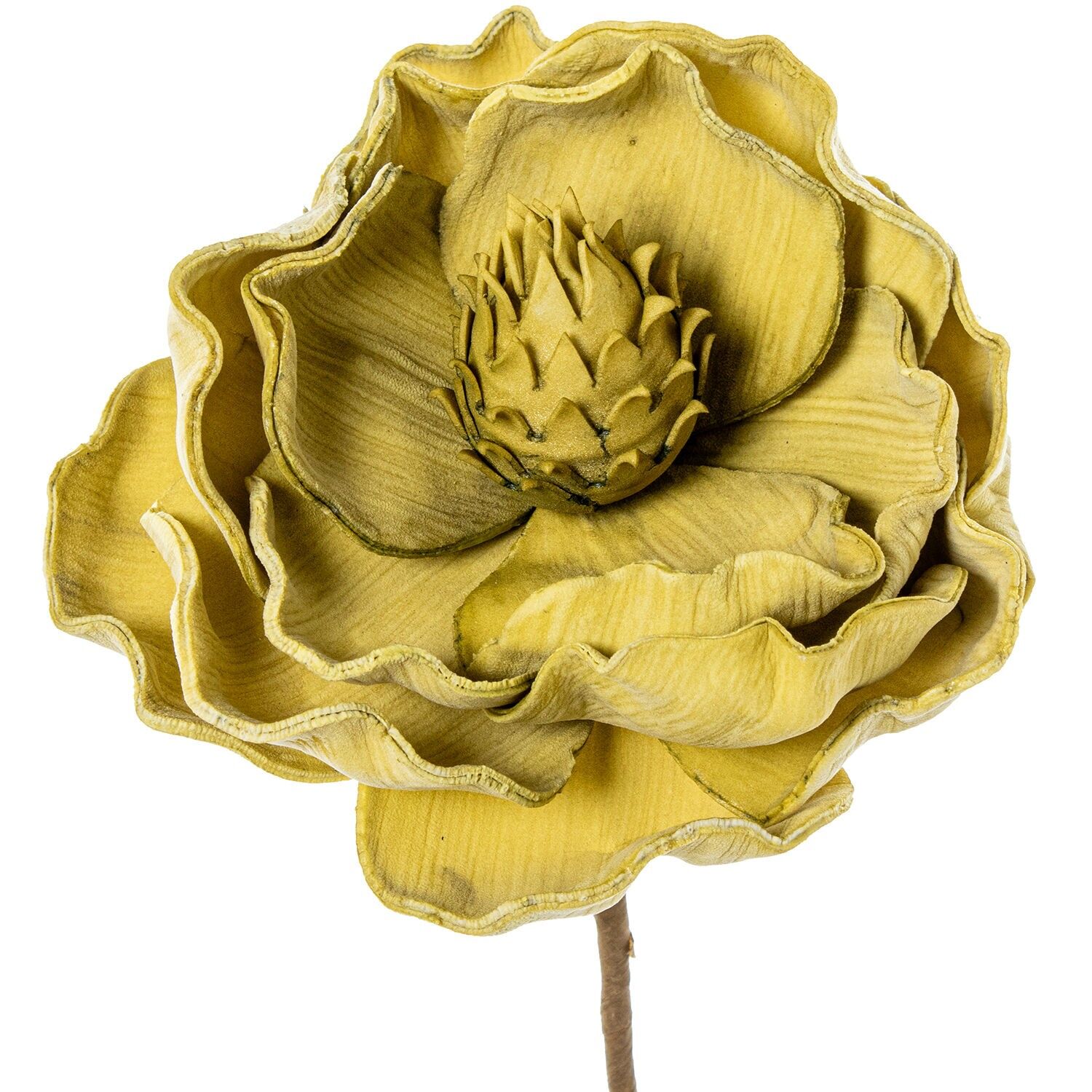 Künstliche gelbe Blume aus EVA-Schaum und Papier, 13 x 65 cm ST27346