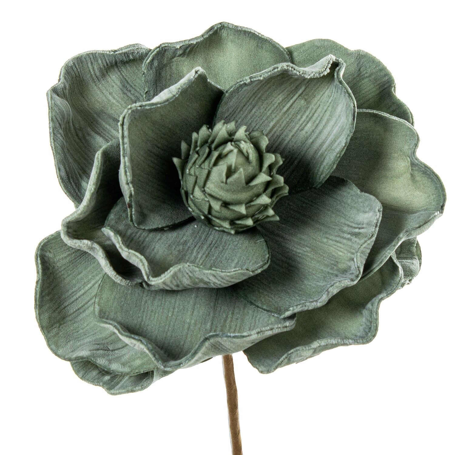 Künstliche grüne Blume aus EVA-Schaum und Papier, 13 x 65 cm ST27347